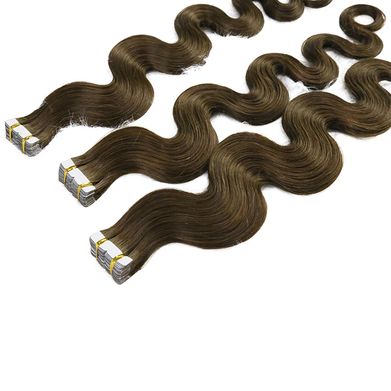 Tape in Human Hair Extensions  - огляд і ціна Invisible Tape In Extensions Real Hair
