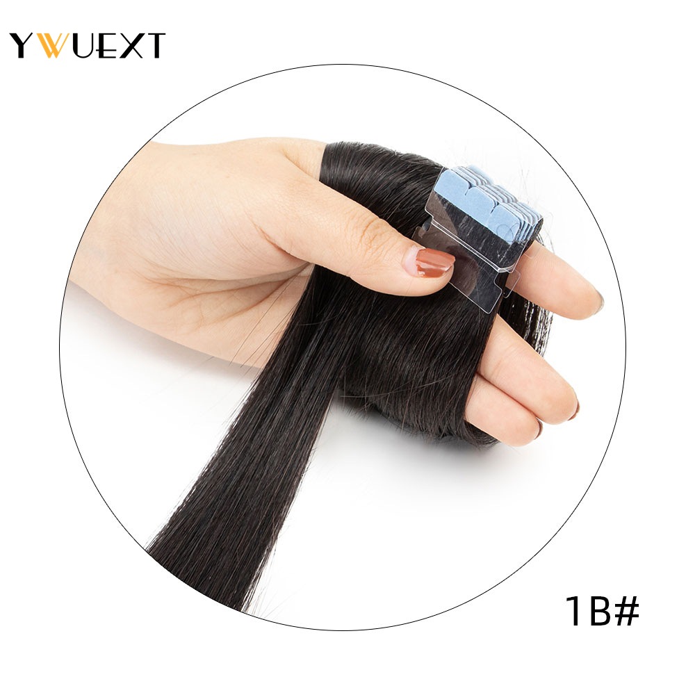 YWUEXT Mini Tape in Human Hair - огляд і ціна Invisible Tape In Extensions Real Hair