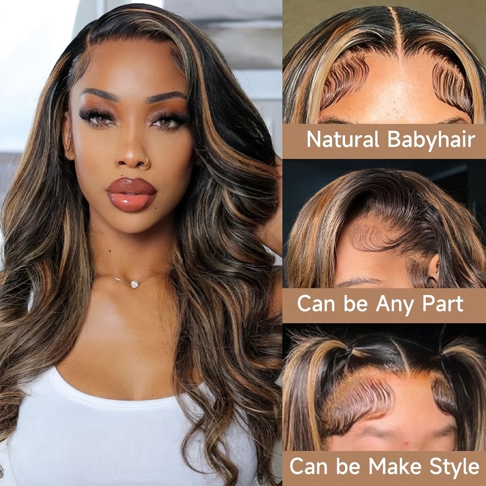 P1B30 Body Wave Highlight Ombr - огляд і ціна Hd Lace Frontal Wig Human Hair Pre Plucked