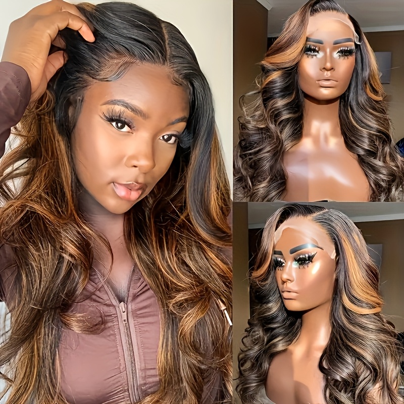 P1B30 Body Wave Highlight Ombr - огляд і ціна Hd Lace Frontal Wig Human Hair Pre Plucked