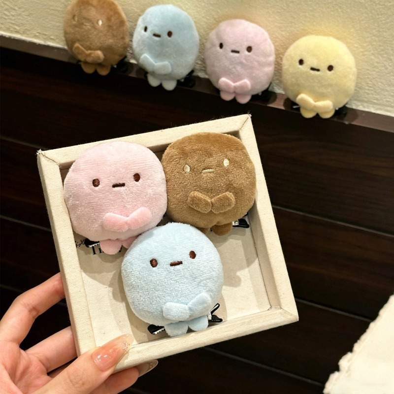 4pcs Cute Sumikko Gurashi Plus - огляд і ціна Hair Clips
