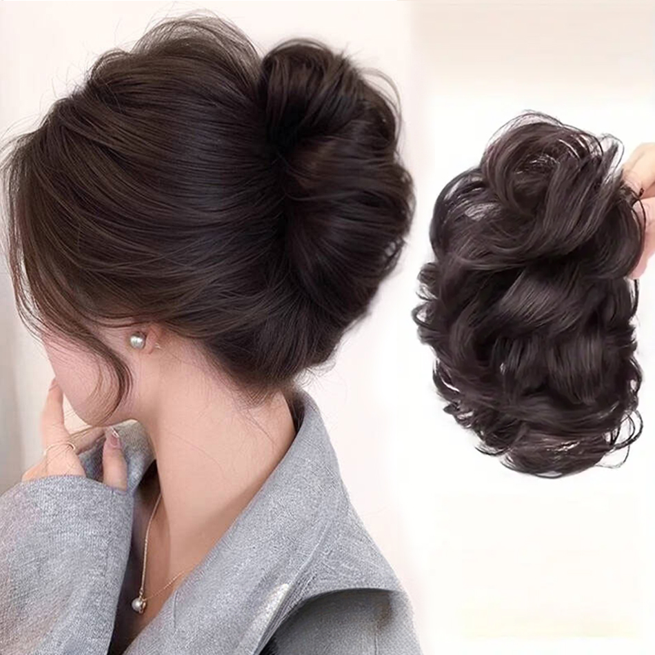 Synthetic Messy Bun Hair Piece - огляд і ціна Claw Clip Messy Bun Hair Piece