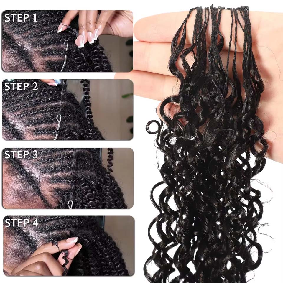 12A Burmese Curly Feather Croc - огляд і ціна Invisible Tape In Extensions Real Hair