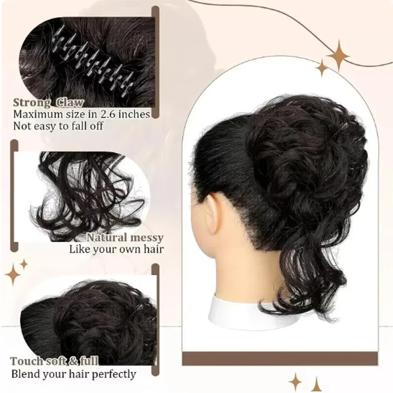 Messy Hair Bun Hair pieces for - огляд і ціна Claw Clip Messy Bun Hair Piece