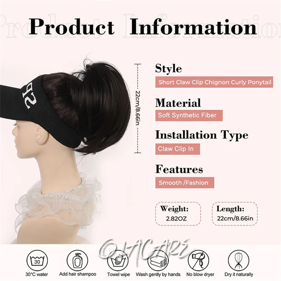 Messy Bun Hair Piece Claw Clip - огляд і ціна Claw Clip Messy Bun Hair Piece