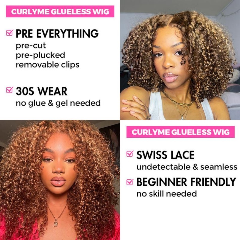 Highlight Honey Blonde Wear An - огляд і ціна Glueless Wear And Go Human Hair Wig