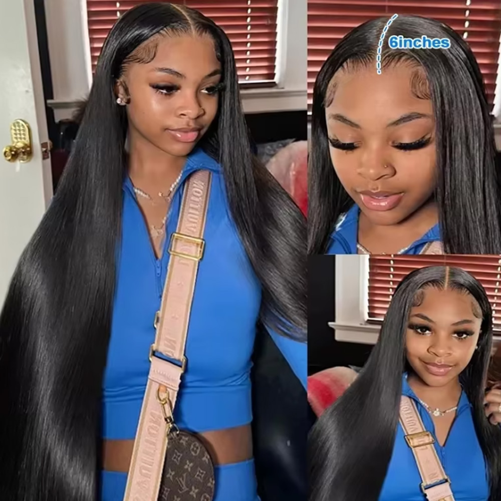 Natural Black Silky Bone Strai - огляд і ціна Glueless Wear And Go Human Hair Wig