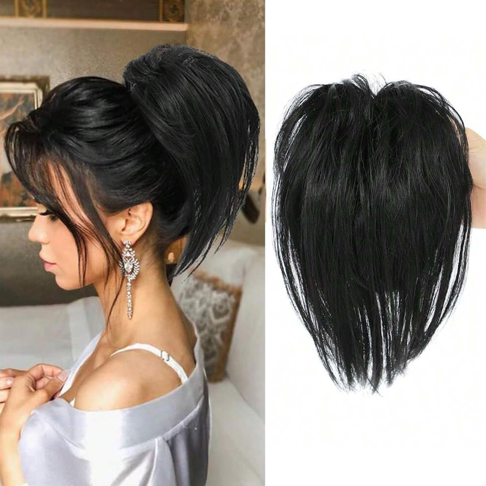 Synthetic Messy Straight Ponyt - огляд і ціна Claw Clip Messy Bun Hair Piece
