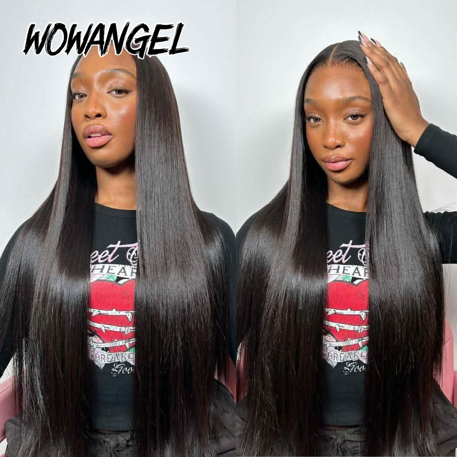 WOWANGEL Straight Lace Front W - огляд і ціна Hd Lace Frontal Wig Human Hair Pre Plucked