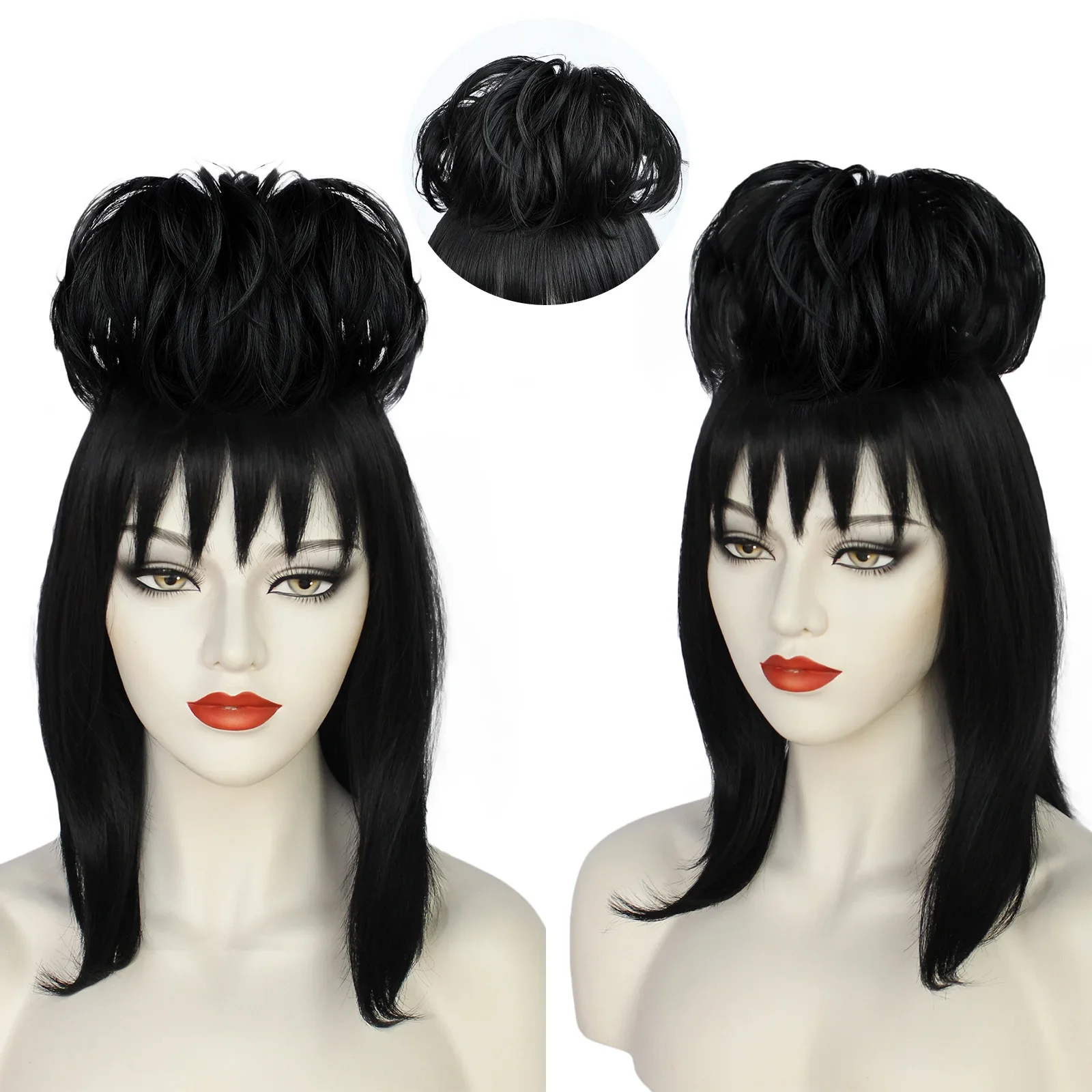 Lydia Deetz Cosplay Wig Bride  - огляд і ціна Synthetic Braided Wigs For Black Women
