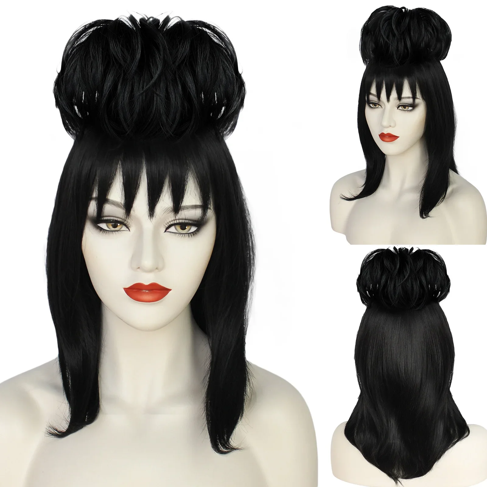 Lydia Deetz Cosplay Wig Bride  - огляд і ціна Synthetic Braided Wigs For Black Women