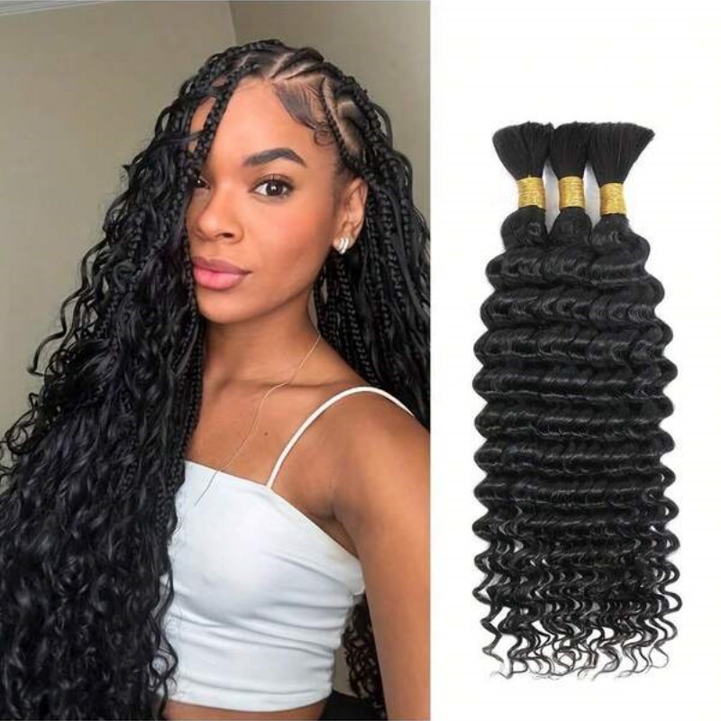 2 Bundles Water Wave Bulk Huma - огляд і ціна Water Wave Bulk Human Hair For Braiding