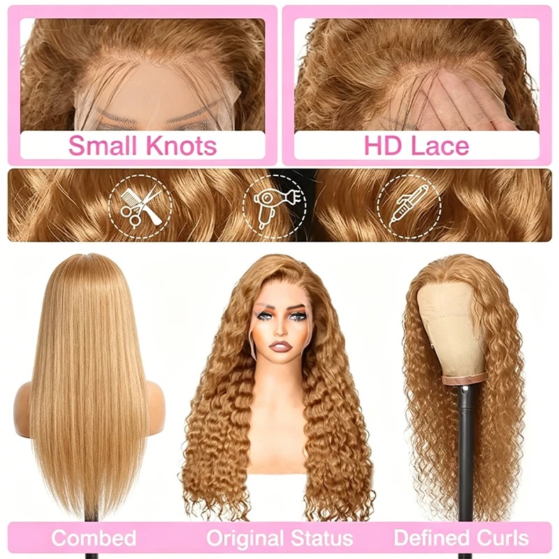 34 38Inch Honey Blonde Wig Hum - огляд і ціна Human Hair Wigs