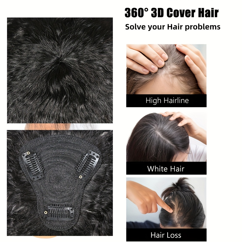 Kinky Straight Topper Hair wit - огляд і ціна Hair Clips