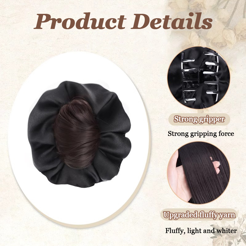 AOSI Synthetic Chignon Messy B - огляд і ціна Claw Clip Messy Bun Hair Piece